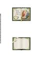 Open Book Christmas Topper Nativity Green Insert