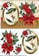Christmas Portrait of a Vintage Lady Quick Card