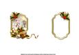 Vintage Christmas Scene Off to Church Side Stacker Insert