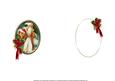 Vintage Santa Medallion Insert