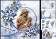 8x8 Blessed Nativity Blue