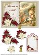 Unto Us a Child is Born Open Book Topper Cream