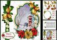 8x8 Christmas Water Pump Watercolour Scene Mini Kit