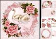 8x8 Swans and Roses Anniversary Mini Kit