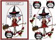 Stella Flys with the Big Girls Birthday/halloween Quick Card