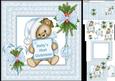 8x8 Baby Boy 1st Christmas Ribbons and Lace Mini Kit