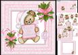 8x8 Baby Girl 1st Christmas Ribbons and Lace Mini Kit
