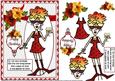 Rita and Her Birthday Wine Quick Card