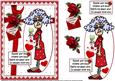 Stella and Her Valentine Glass Quick Card