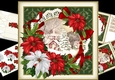 8x8 vintage Christmas church scene 1 mini kit