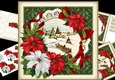 8x8 vintage Christmas church scene 2 mini kit