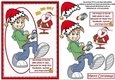 Teen boy and Santa