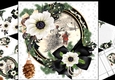 8x8 black white and gold Christmas mini kit 2