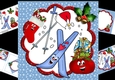 8x8 Laughing because its Christmas Ski-ing mini kit