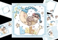 7x7 welcome baby boy mini kit