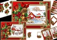Christmas cottage in holly and pine frame choice of scenes mini kit