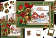 Christmas cottage in holly and pine frame choice of scenes mini kit 2