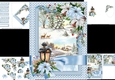 Christmas ribbon wrap church scene 2