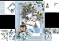 Christmas ribbon wrap church scene 3