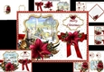 Festive amaryllis with Christmas scene choice of scenes mini kit