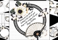 8x8 flowers and butterflies with birthday verse 2 mini kit