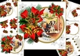 7x7 Vintage Christmas Scotty dog choice of scenes mini kit