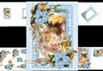Christmas Robin with nativity scene mini kit