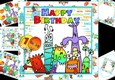 8x8 monster birthday wishes 2 mini kit