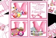 8x8 I love you mum bingo mini kit