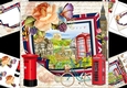 8x8 The English country village scene with roses 1 mini kit