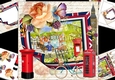 8x8 The English country village scene with roses 2 mini kit