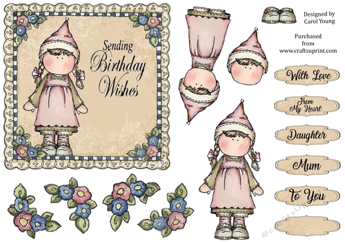 Girl In Pinnie Birthday