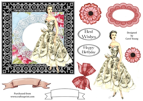Elegant Lady Card Front 2