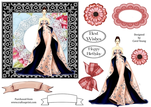 Elegant Lady Card Front 4