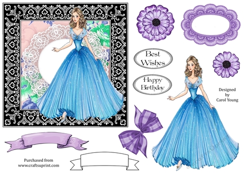 Elegant Lady Card Front 10