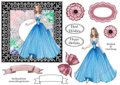 Elegant Lady Card Front 11