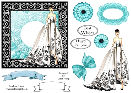 Elegant Lady Card Front 19