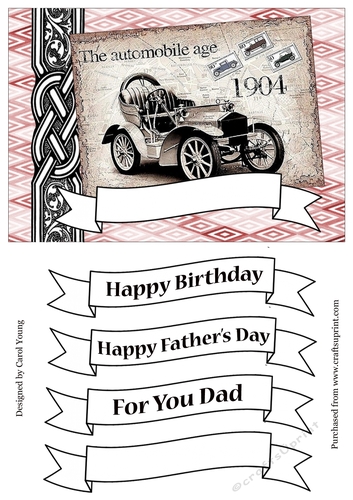 Male Vintage Postcard Card Front