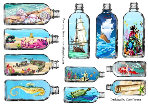 Sea Theme Bottles