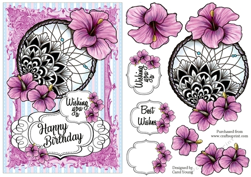 Pretty Hibiscus Birthday 1