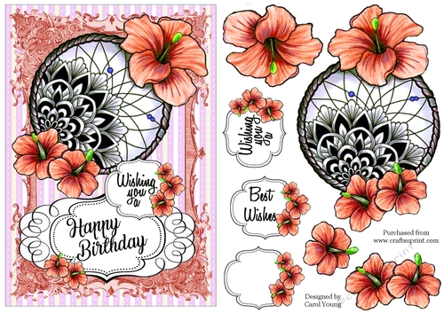 Pretty Hibiscus Birthday 2