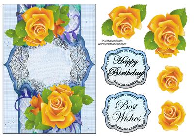 Yellow Rose Quick Card