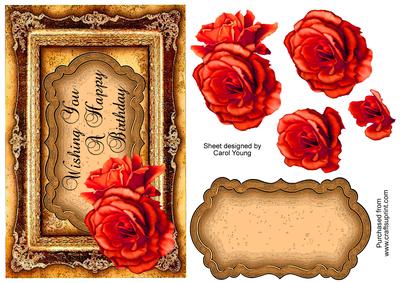 Gilt Frame Birthday Topper