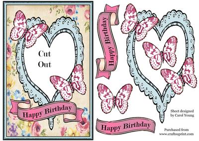 Butterfly Heart Birthday