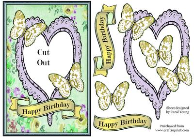 Butterfly Heart Birthday