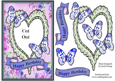 Butterfly Heart Birthday