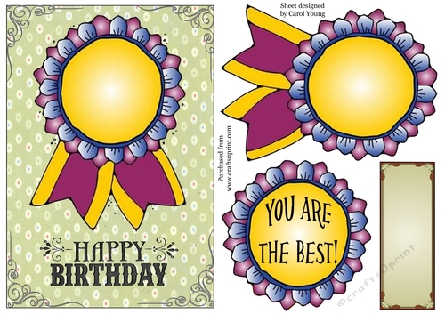 You Are The Best Rosette Birthday
