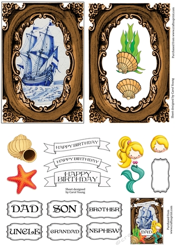 Nautical Frame Birthday 1