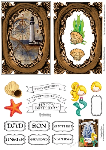 Nautical Frame Birthday 6