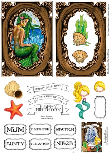 Mermaid Frame Birthday 5